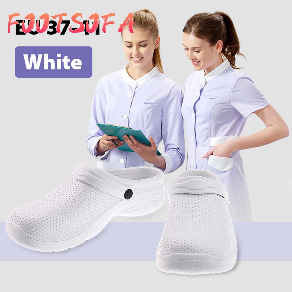 Unisex Men Women Chef Cook Garden Cook Uniform Shoes Clogs Lightweight Slip On Slipper Non-slip Waterproof