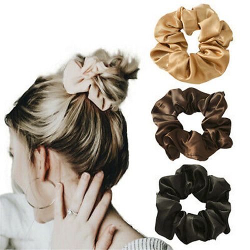 Hair Silk Band Scrunch-3 Piece For Girls