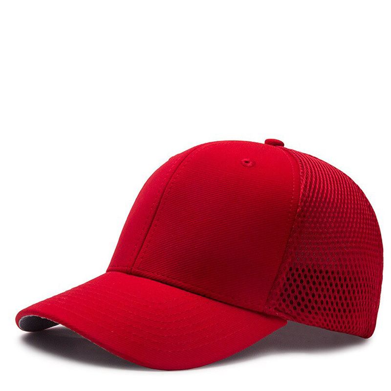 Big head big size mesh trucker cap full close blank women leisure sun hat men's fitted baseball caps 58cm