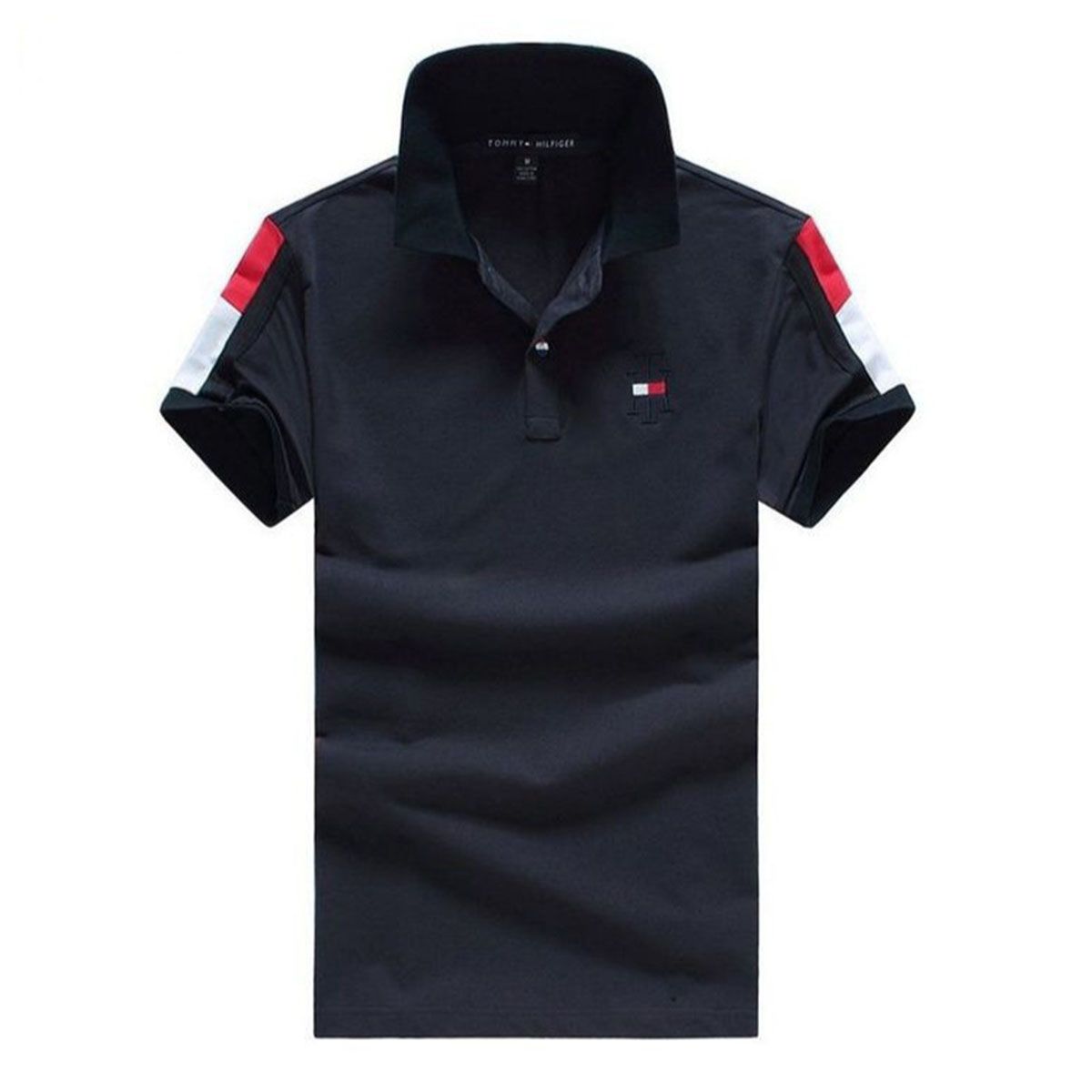 Contrast Half Sleeve Polo T-Shirt