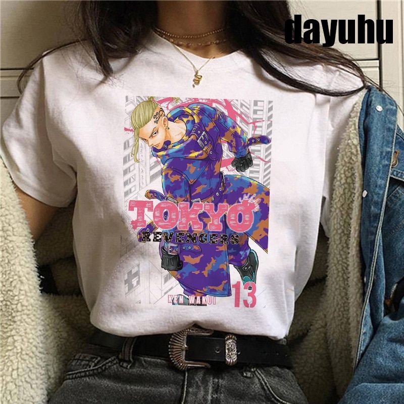 Jnese Anime Tokyo Revengers T Shirt Men Kawaii Harajuku Manga Graphic Tees Anime T-shirt UniSummer Tops Tshirt Male 90s