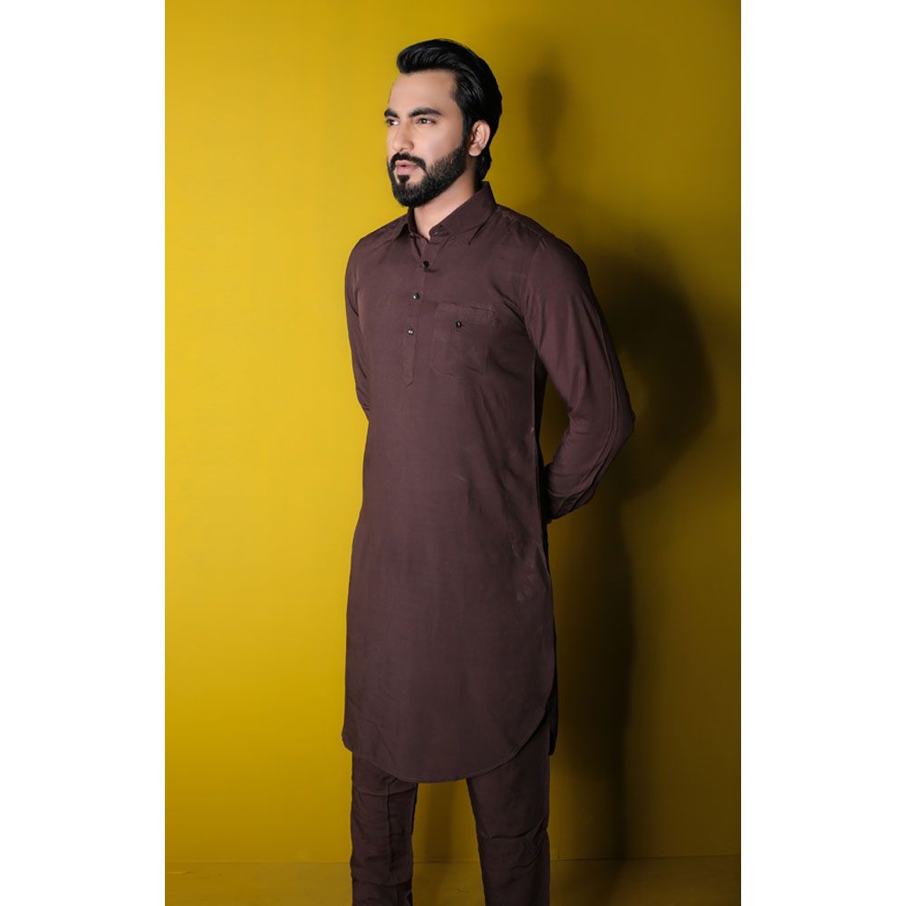 Special Men's Solid Color Kabli Set By The Raz