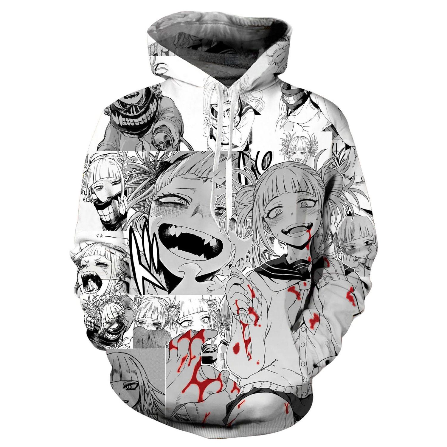 3D Printed Hoodie Graphic Pullover Hentai Japanese Anime Sweatshirts