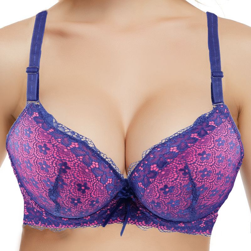 SVOKOR  Lace Bras For Women  Push Up Flower Bra Supper Padded Bra  Underwire Lingerie Plus Size Underwear