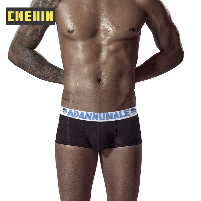 CMENIN Beathable Comfortable  Men underwear Boxers Low waist Plain Mens Boxer Trunks  AD7104