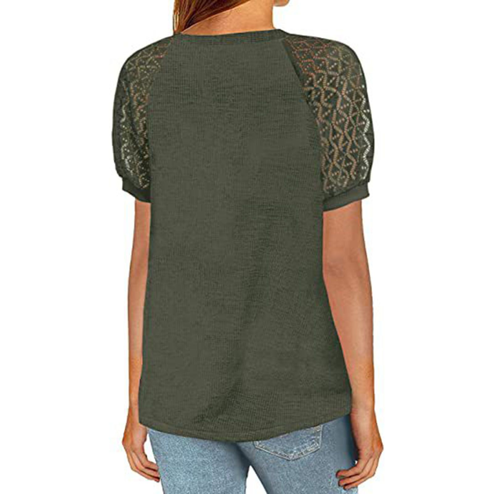 T-shirts Top Lightweight Pure Color Lady T-shirts