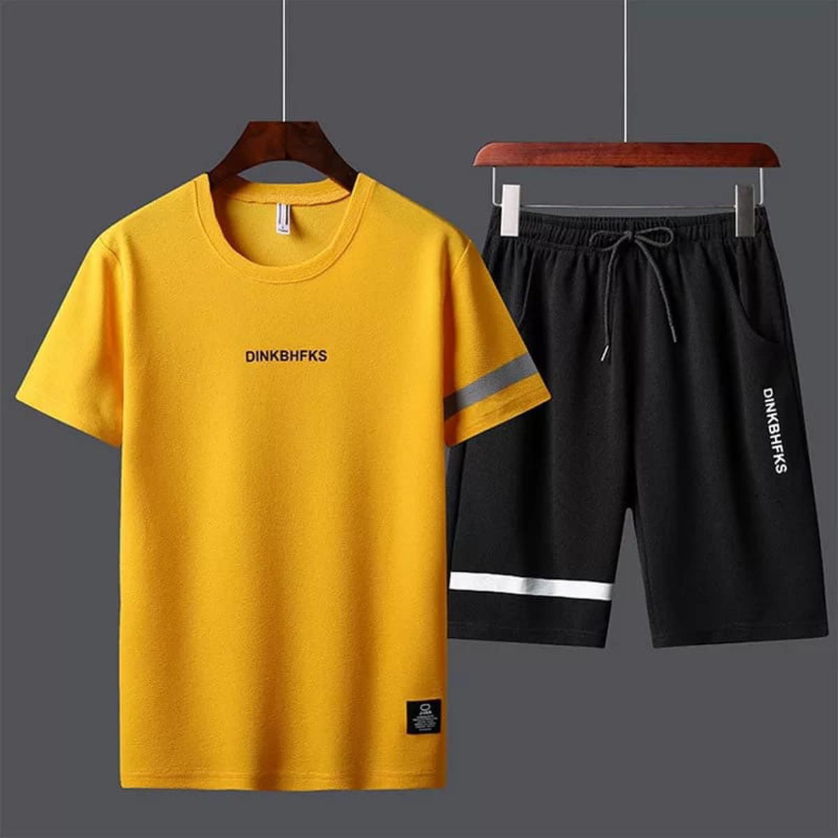 Black&Yellow printed Exclusive Summer Combo T-Shirt & Pant