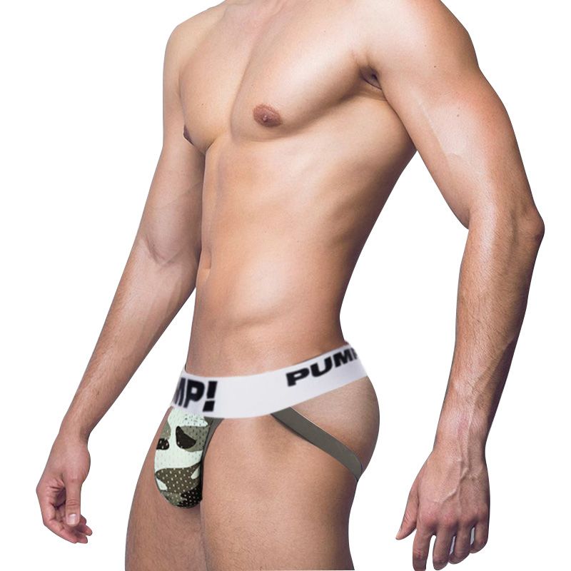 CMENIN PUMP 1Pcs nylon Cartoon Comfortable Men Underwear thongs Men Jockstraps High Quality Underpants Mens Thongs G strings string PU186