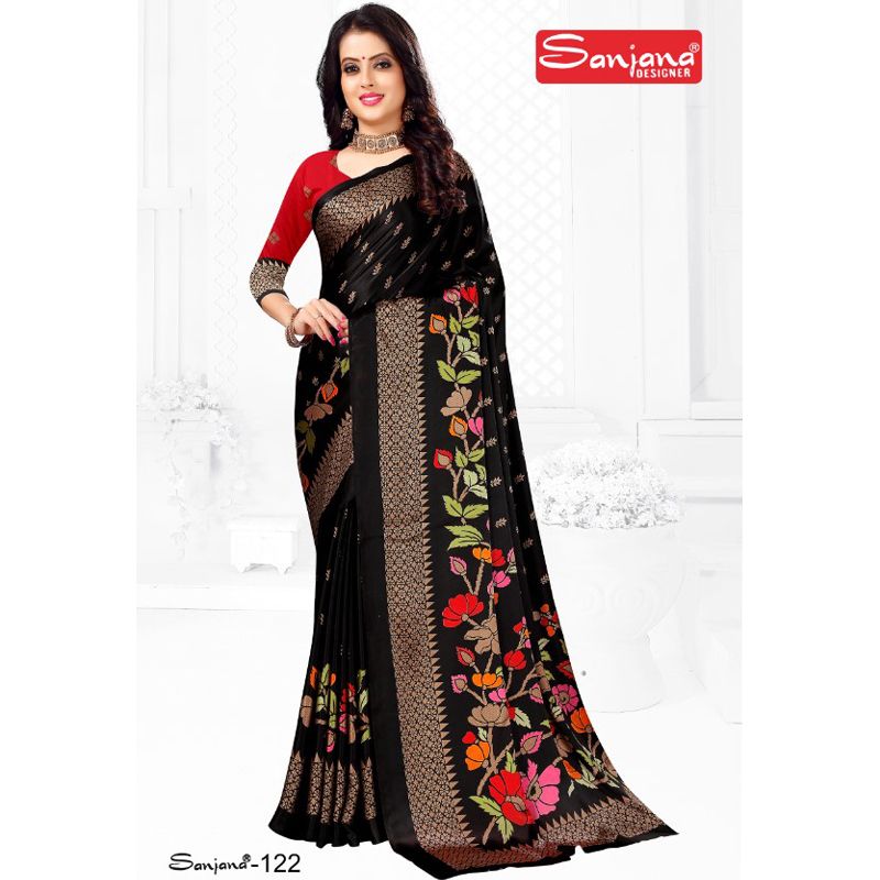Indian Samu Silk Sharee With Running Blouse Piece For Women By PRODUCT SOMAHAR