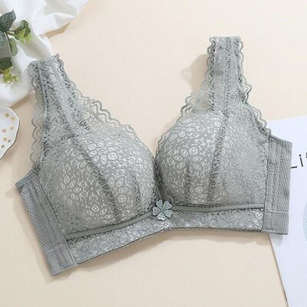 lingerie vest padded underwear plus size women push up bra big size wire free  bras for women deep V 3/4 cup brassiere
