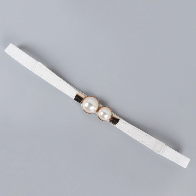 Ladies Adjustable Pearl Chain Belt Fashion Women Luxury Brand Design Simple Style Decor Dress Thin Skinny Waist Belt 209