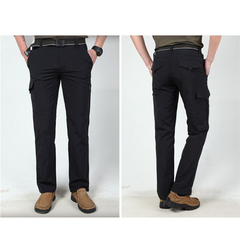 Mens  Pants Multiple cket Elasticity  Uan Commuter Tacitcal Trousers Men Breathable Casual Hiking Cargo Pant