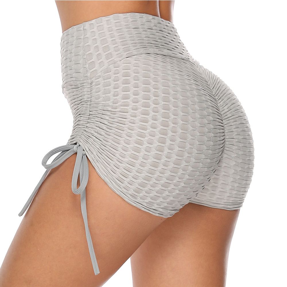 Women Sports Shorts Traceless Underwear Slim Loose Elastic High Waist Drawstrings Bow Boxers Biker Y