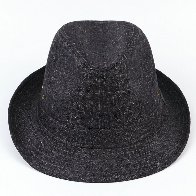 Men's Hats Fedoras Top Jazz Plaid Hat  Bowler Hats Classic Version Chapeau Hats