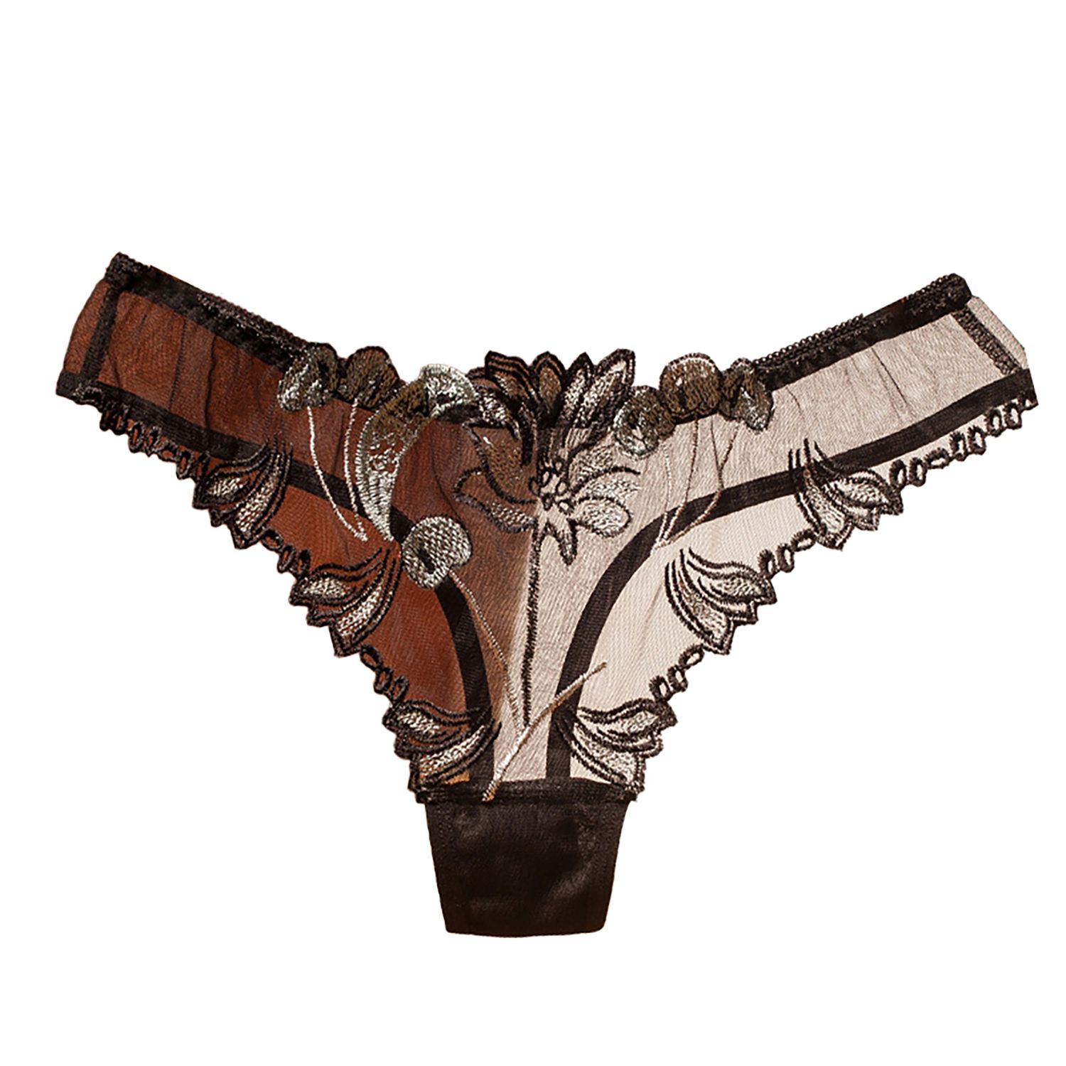 Underwear Flower Embroidery Women y Flower Embroidery Thong