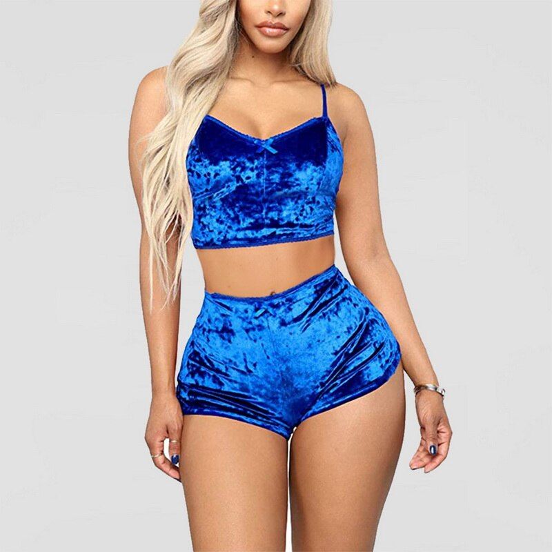 Women's Sleepwear Short Set Pajamas for Women Pajama Set Sweet Soft Comfortable Short Sleeve T Shirts & Shorts Summer Pijama