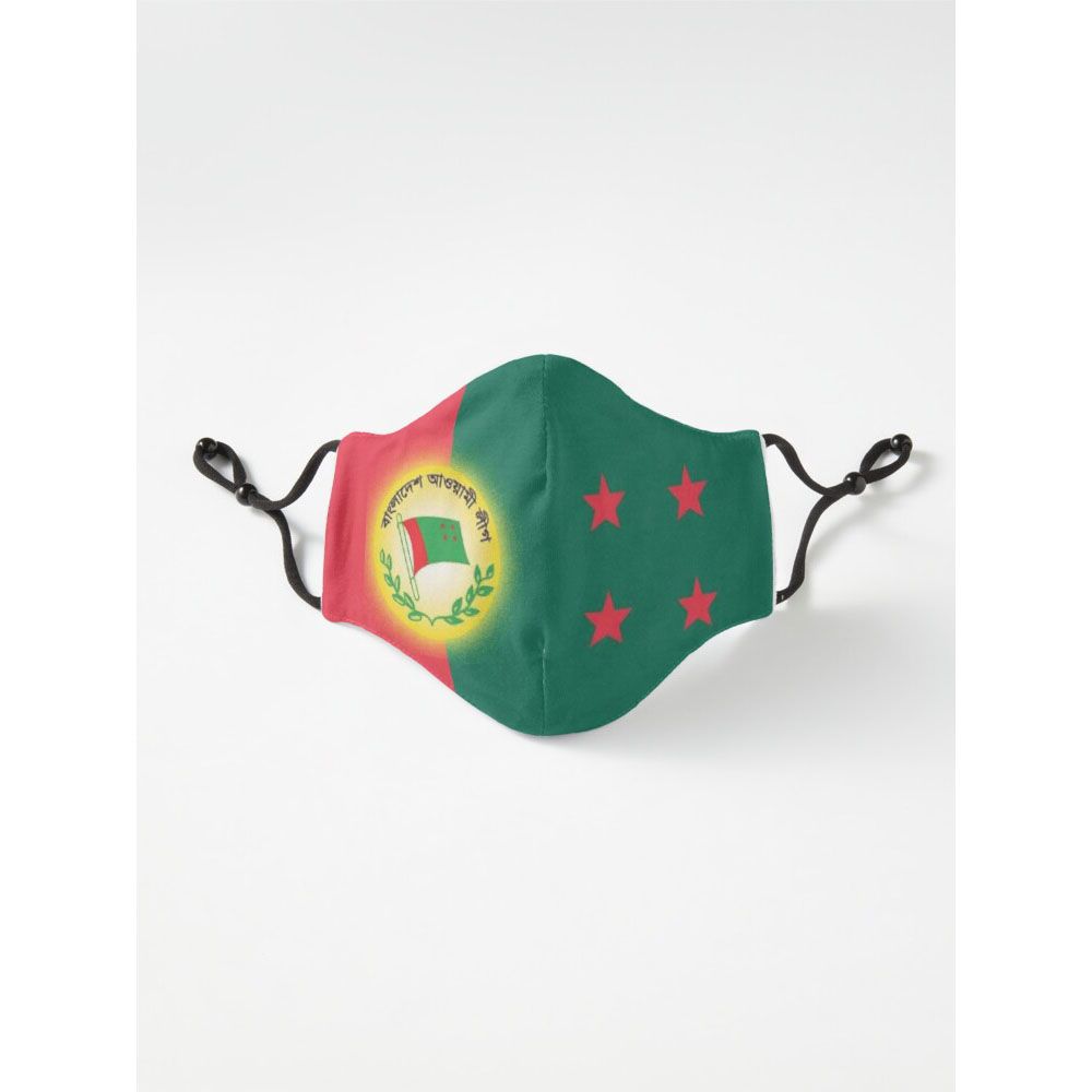 Bangladesh Awami League Six Layer Face_Mask Tiktok_Mask For Men And Women Gaming_Mask With Adjustable Ear Loop And Digital Print Face_Mask Graphics Print Anime_Mask
