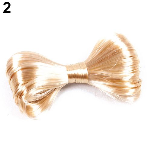 Fashion Women Hair Duck Bill Clip Synthetic Fiber Bowknot Party Hair Accessory
