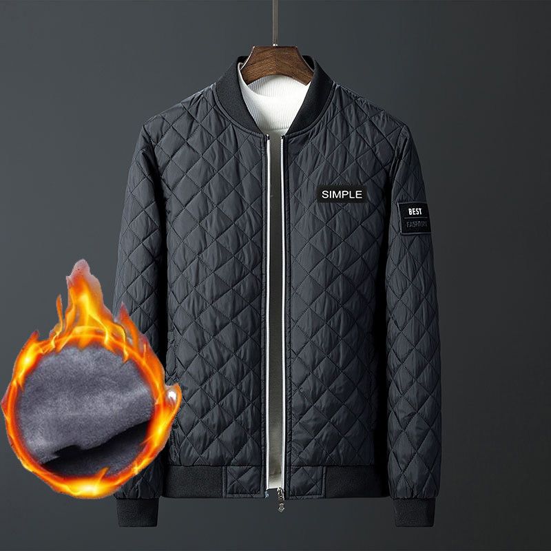 Casual Men Coat Parkas Warm Custom Parkas Crease Design Long Stylish Luxury Stand Collar 6XL Parkas Mens Winter Fleece Homme