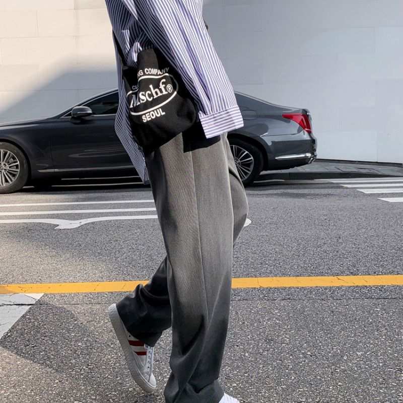 Women Suit Pants Spring Office Lady Long Trousers Autumn Solid Loose High Waist Pant Vestodo Female Pants