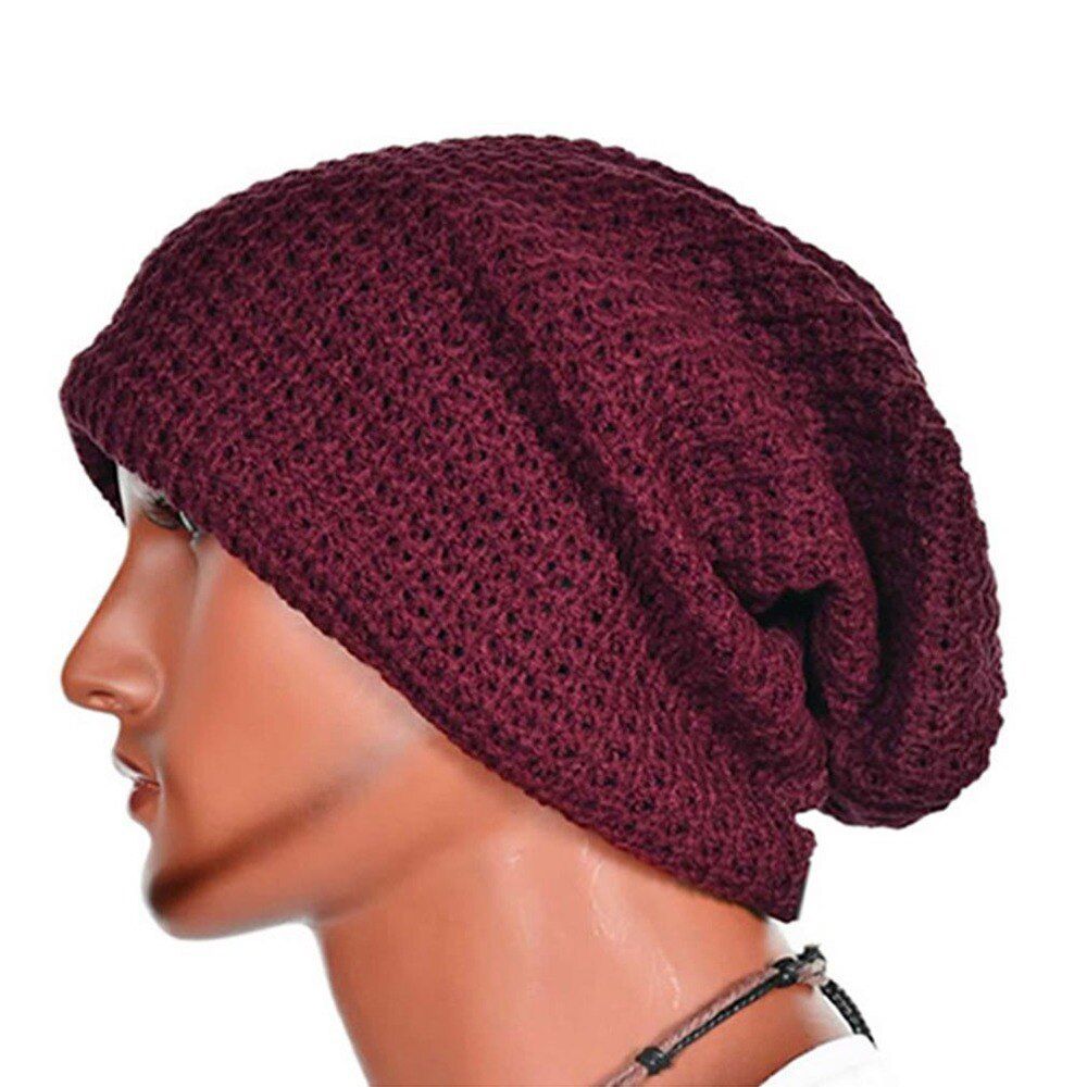 Men Women Warm Beanies Skull Bandana Slouchy Oversized Cap Sport Hat Unisex Bonnet#3