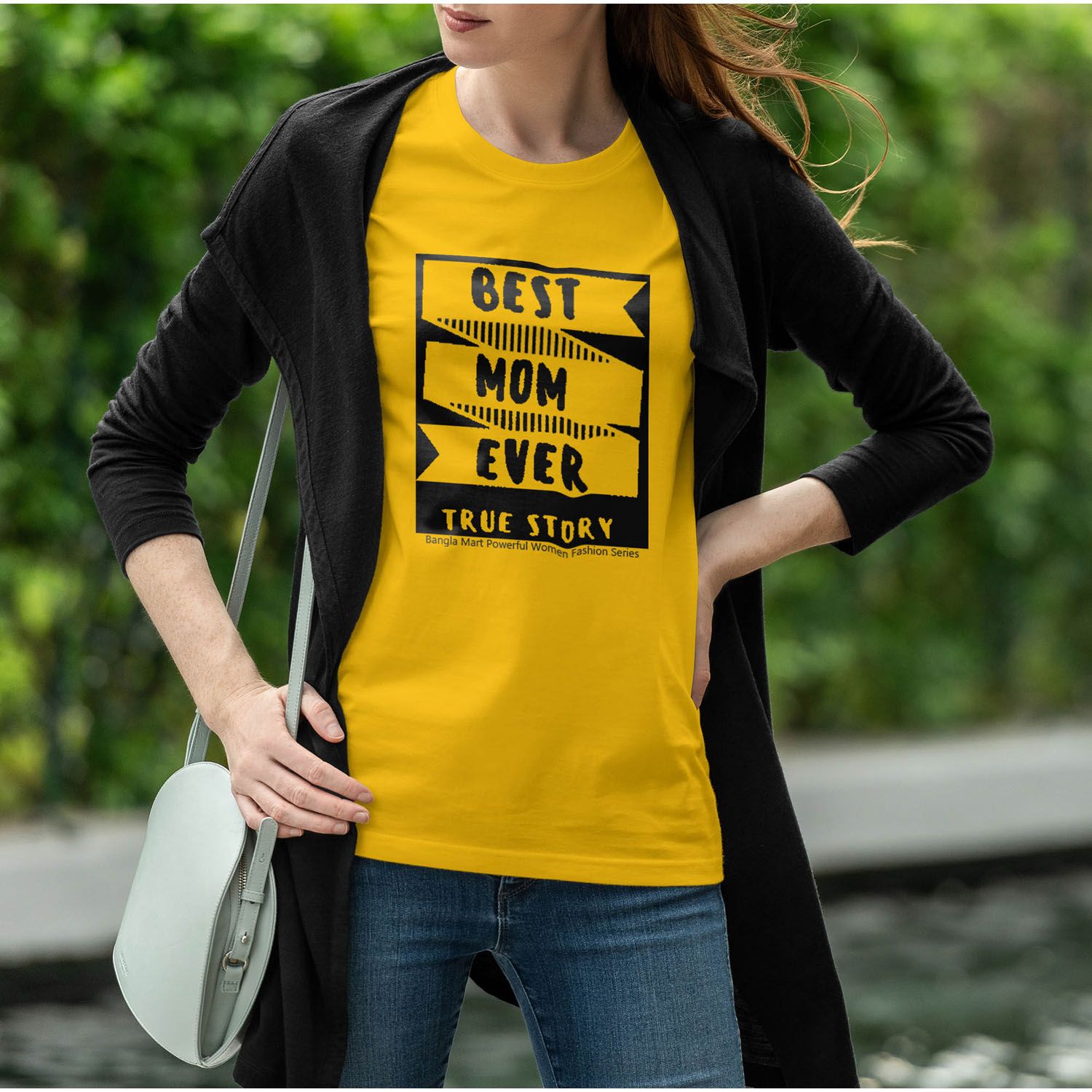 Half Sleeve Tops for Women - Black