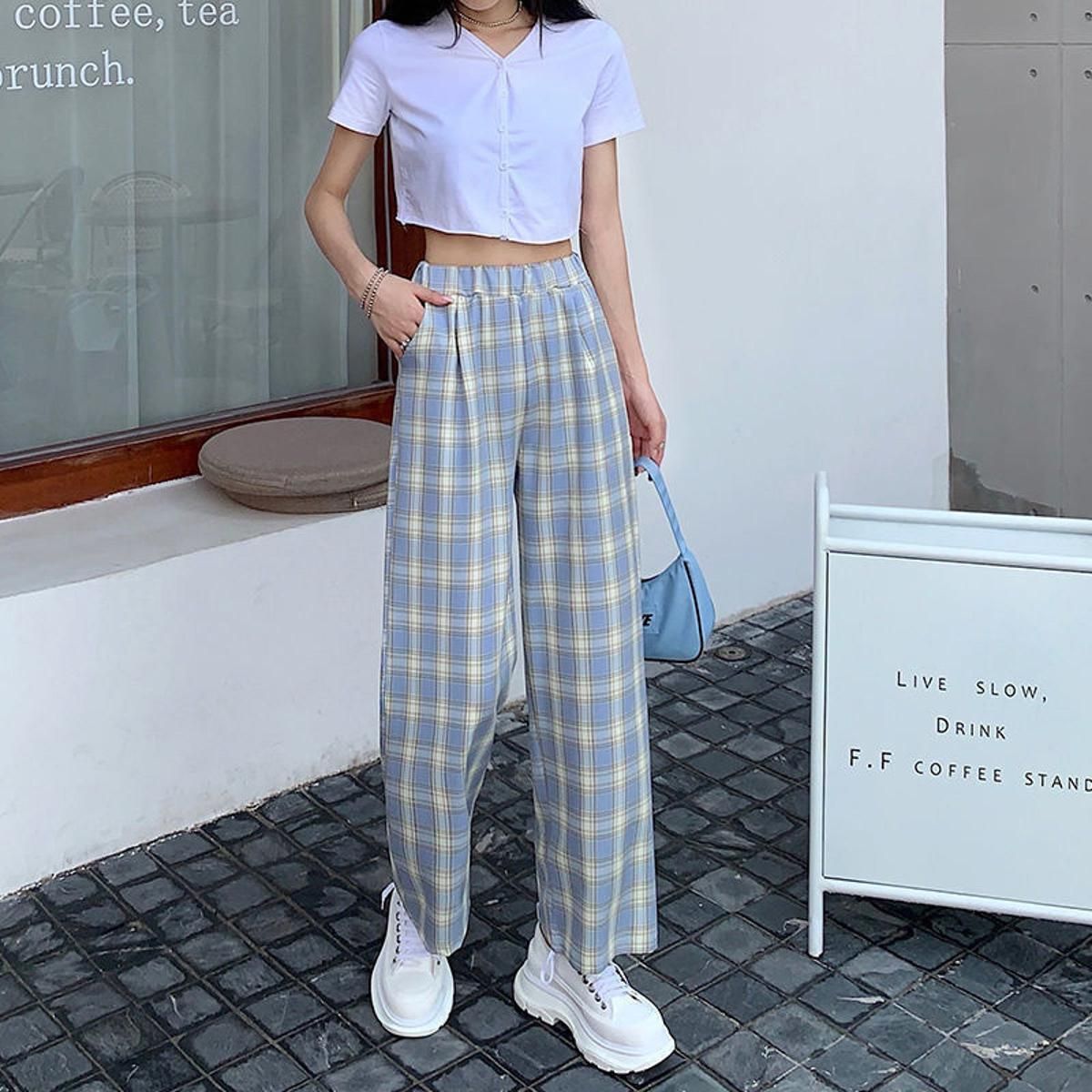 Women Pants Women's Casual Pants Loose High Waist Straight Loose Pantalones De Mujer