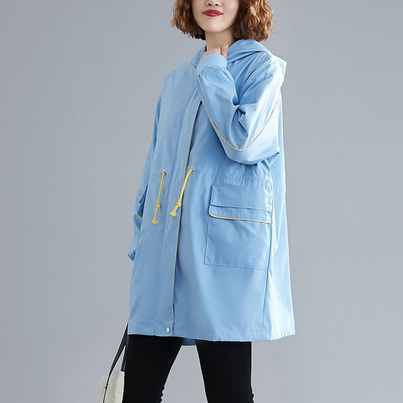 Loose Slim Waist Mid-length Coat
