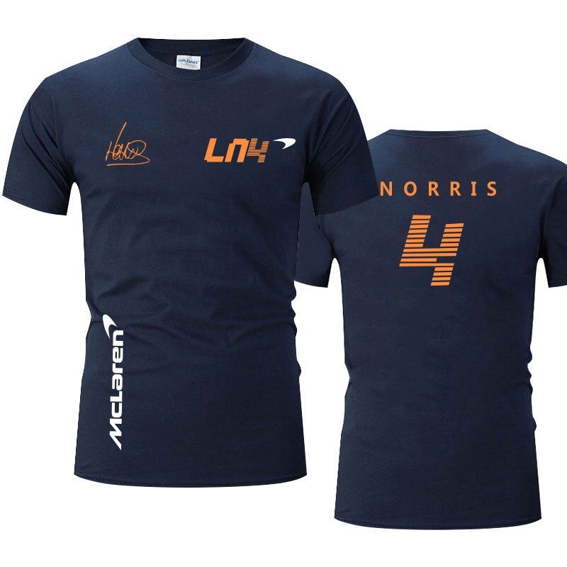 Men Women Short Sleeve T-shirt Formula 1 Racing Team Logo Garment Lando Norris F1 McLaren team Summer