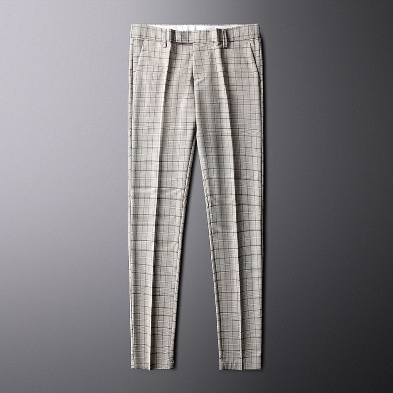 Pantalon Een Carreau Homme Klassieke Vintage Check Formele Broek Bruiloft Broek Business Mannen Jurk Broek Plaid Men Dress Pant