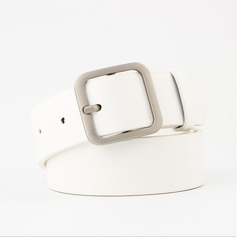 Fashion Classic Round Buckle Ladies Wide Belt 105cm Women Man high quality Female Casual Leather Belts for Jeans Kemer