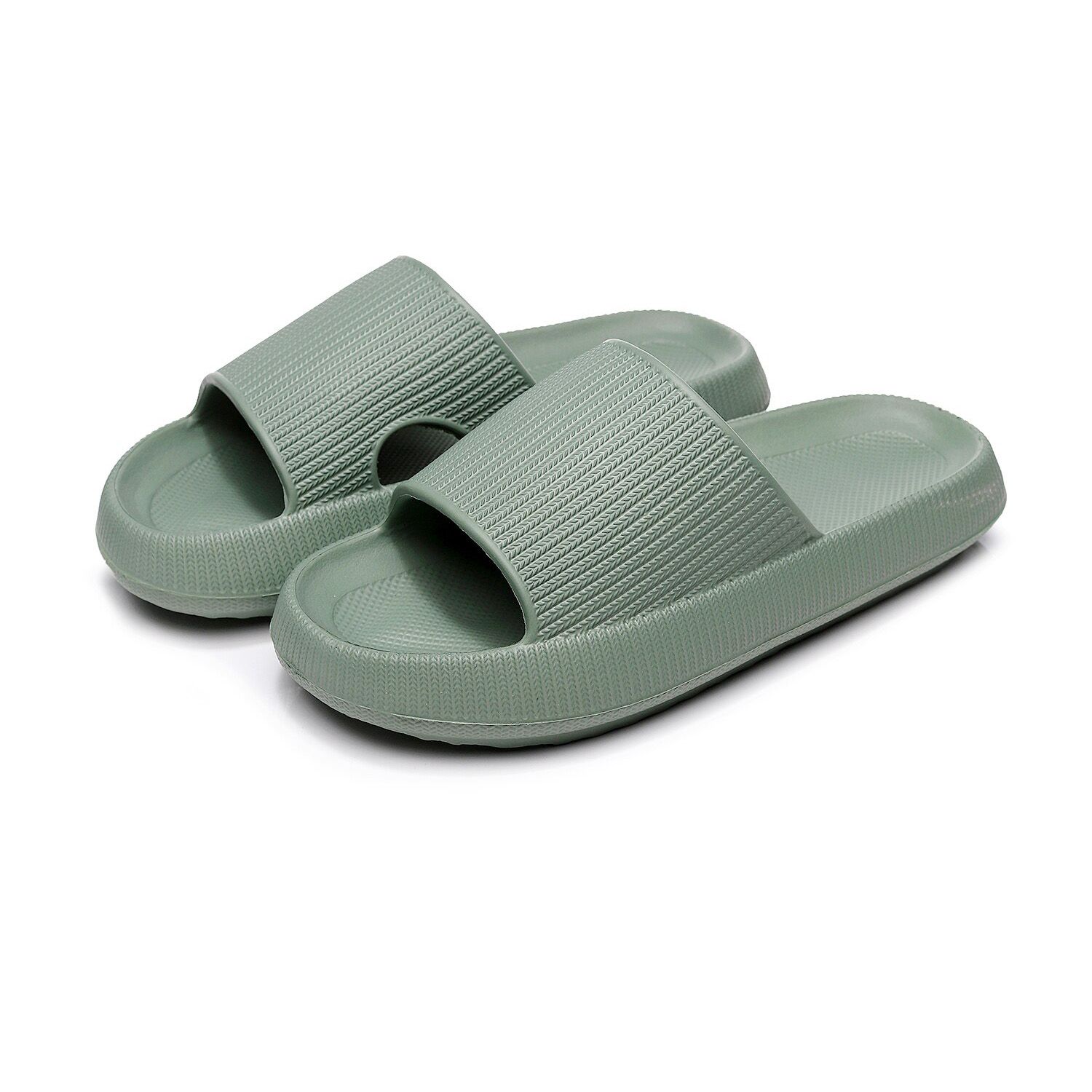Men Women Thick Platform Slippers Summer Beach Eva Soft Sole Slide Sandals Leisure Men Ladies Indoor Bathroom Anti-slip Shoes