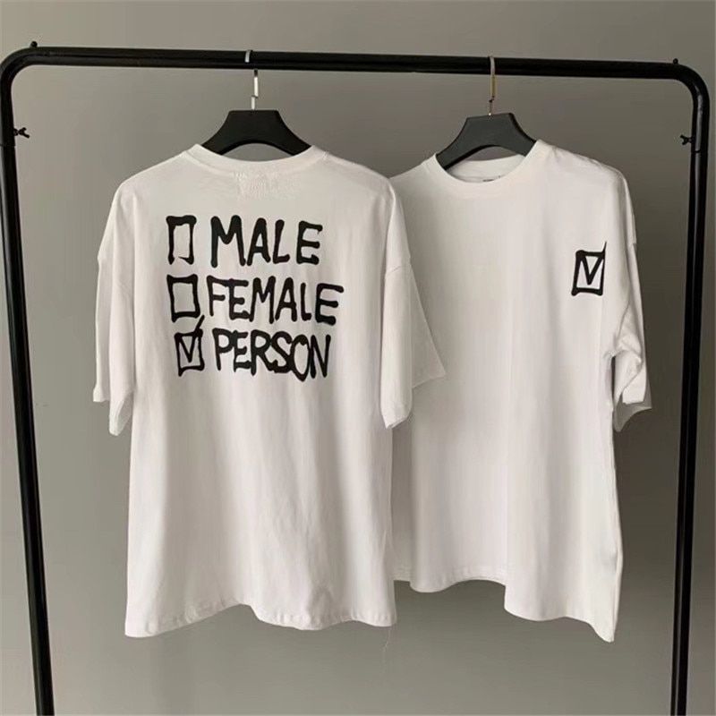 Foam Printing VETEMENTS T-shirt Men Women 1:1 Best-Quality Oversize VTM T-shirts Vetements Tee Tops