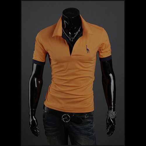 Fashion Summer T Shirt Men Short Sleeved Male Turndown Collar Casual tshirt Colors T-Shirts Men Clothing MY105