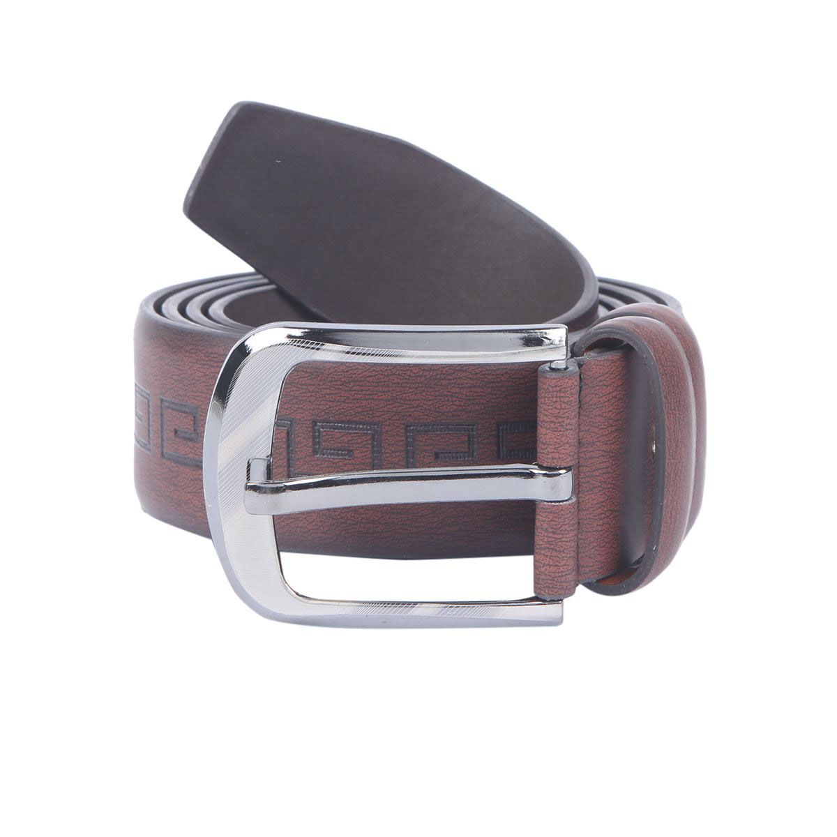 Brown Leather Casual Belt For Men