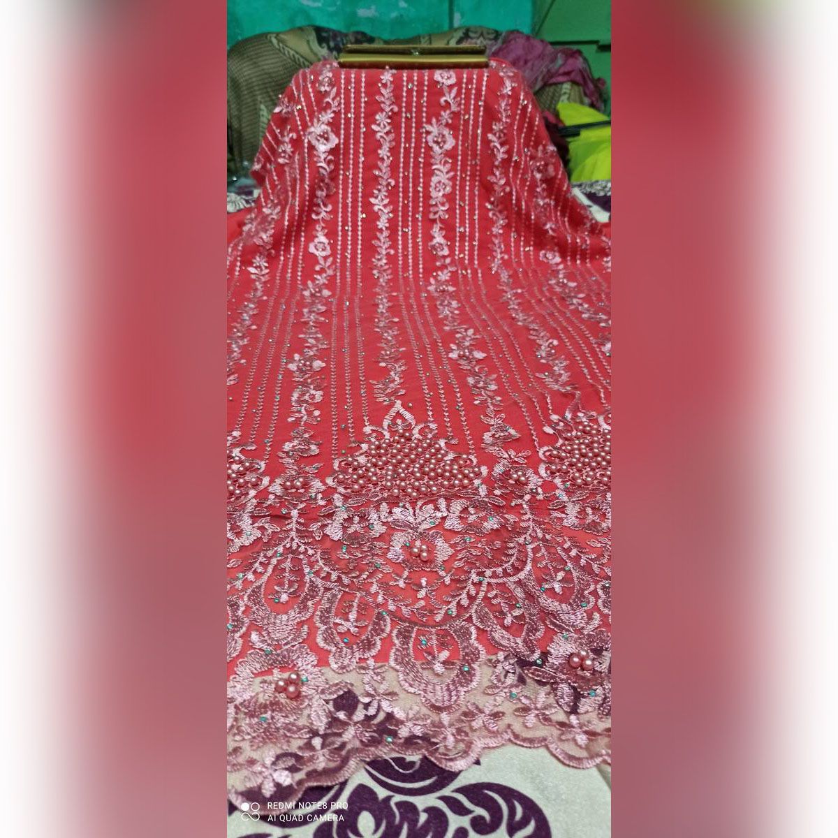 Unstitched Heavy Embroidered Luxury Lawn Four pieces For Woman