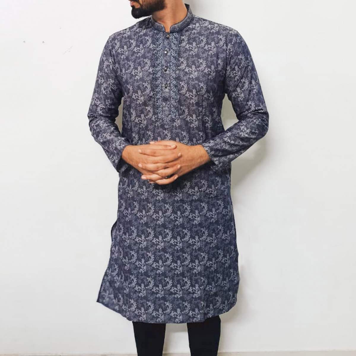 New Stylist Casual Semi Long Panjabi For Men's