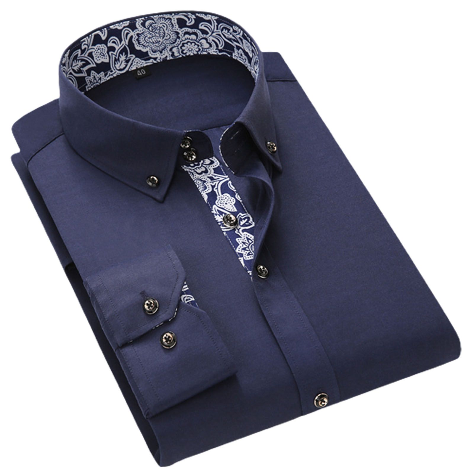Sunnyheart Men Business shirt Soft Chinese Style Formal Business shirt