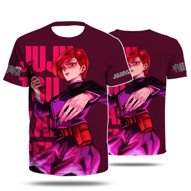 3D Print T Shirt For Men Anime Jujutsu Kaisen Kugisaki Nobara Crew Neck Women Child Streetwear Hop Soft Asian Size All-Match