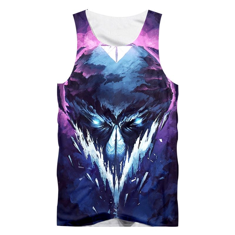 New Summer TaTop Tops Men's Cool  Skull Printed 3d Vest Singlets Man hop Sleeveless Tee Shirt Streetwear Dropsping