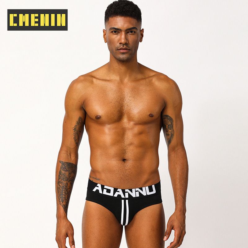 CMENIN Beathable Stripe Cotton  Men Underwear thongs Mens Jockstrap  Thongs And G strings CMENIN Beathable   Bamboo Comfortable Dot Innerwear AD129