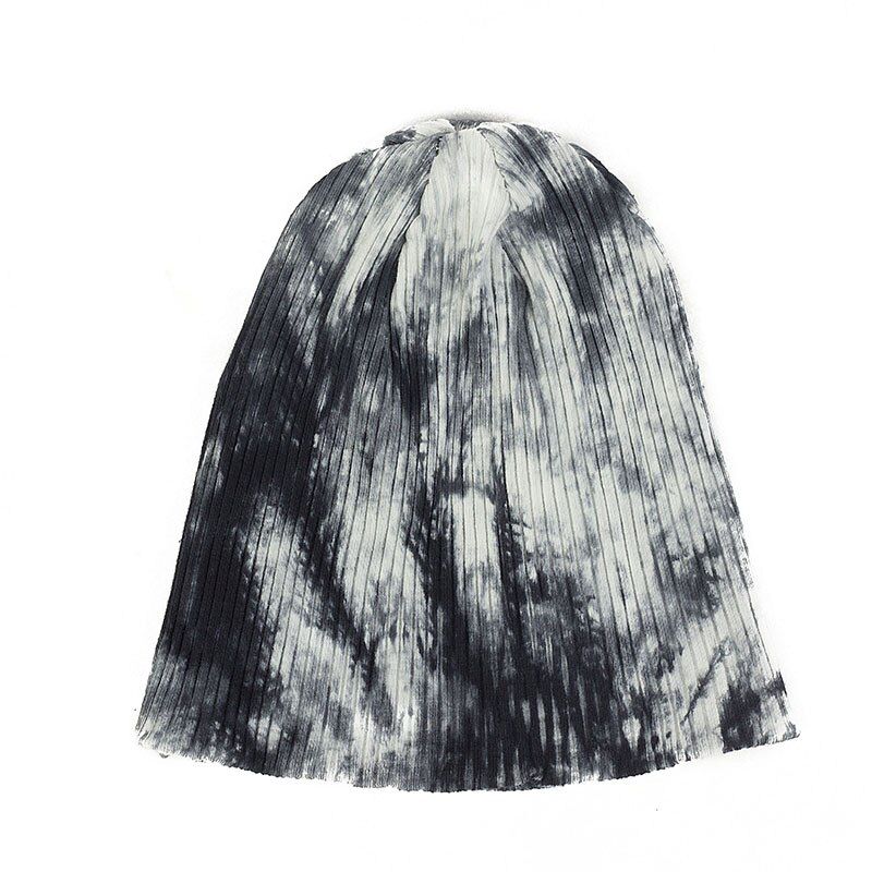 Geebro Cotton Beanie Warm Ribbed Tie Dye Cap Toddler Knitted Hat for Winter Autumn
