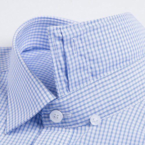 Men's Standard-fit Non-Iron Dress Shirt Single Patch Pocket Formal Business Long Sleeve Wrinkle Resistant Easy Care Shirts