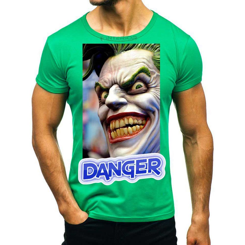 The Joker Denger T-Shirt for Men Half Sleave Graphic Printed Casual Round Neck. Sports & Gym wear Tshirt