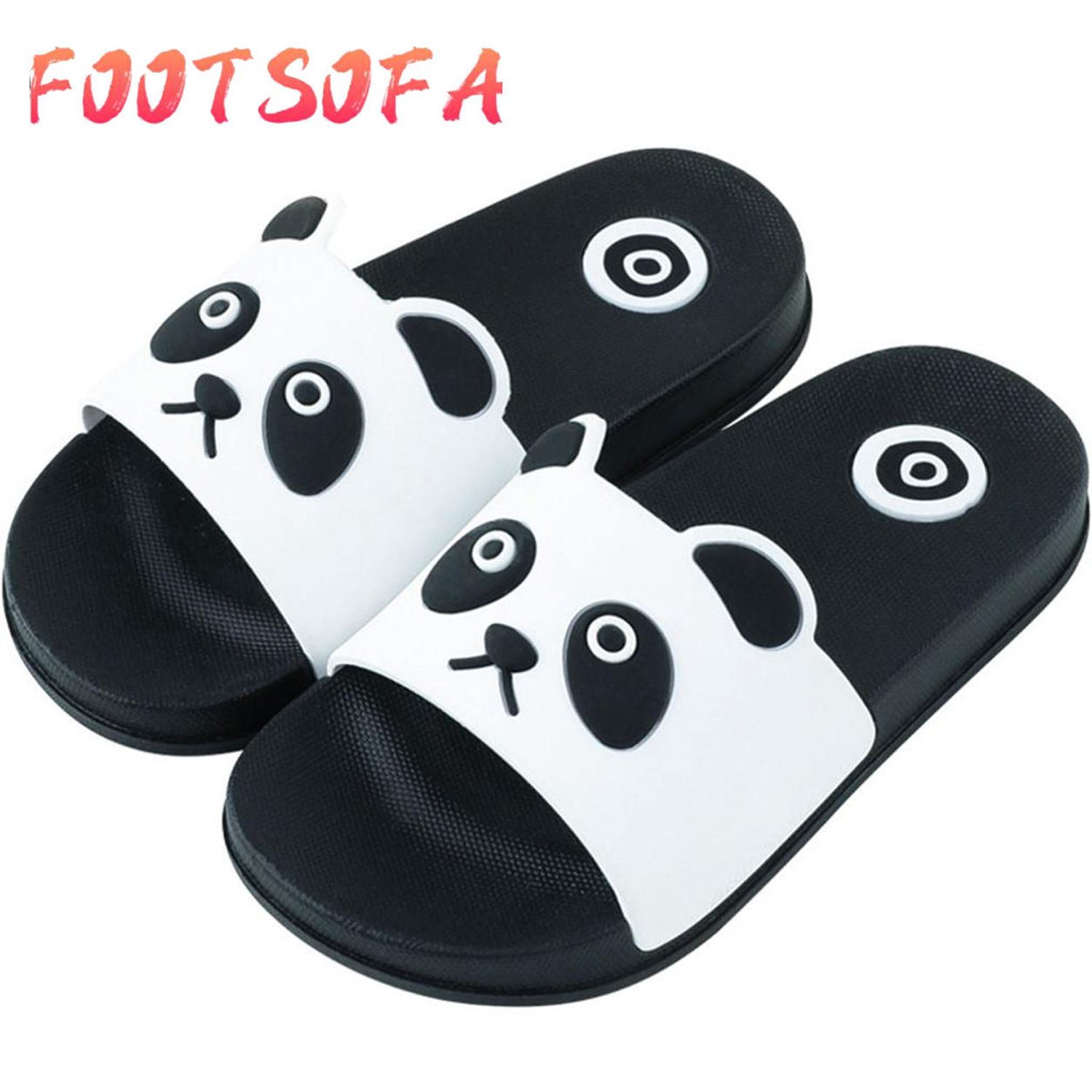 Baby Kids Girls Boys Home Slippers Cartoon Cat Floor Family Shoes Beach Sandals