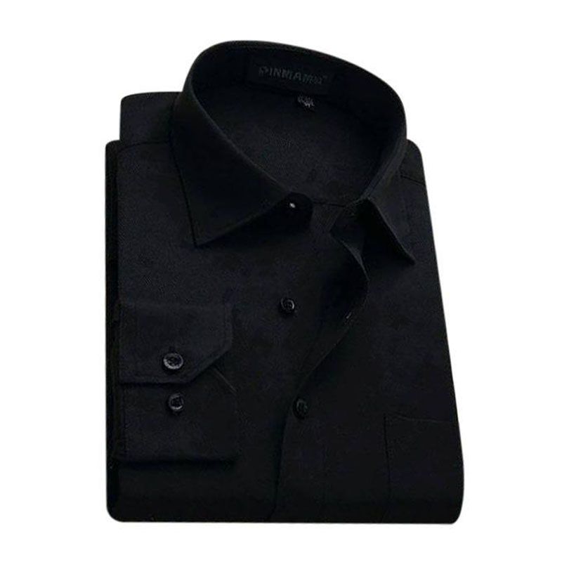 Black Torry Cotton Formal Long Sleeve Shirt For Men - Shirt For Men - Shirt For Men