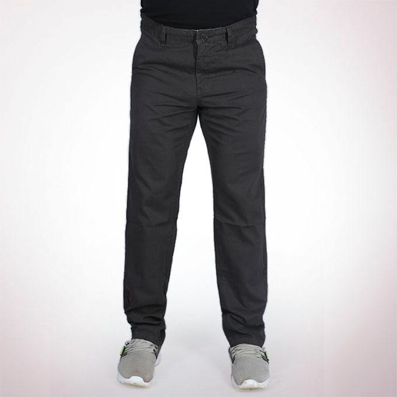 Gray Twill Gabardine Pant For Men