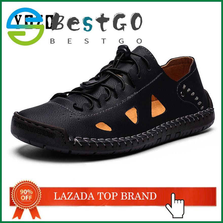 Shoes For Men Casual Shoes Driving Shoes Men Sandals Leather Sandals Hollow Shoes Men Sandals Quality Handmade Sandals Men Beach Outdoor Sneakers Sandalias Big Size 39-48