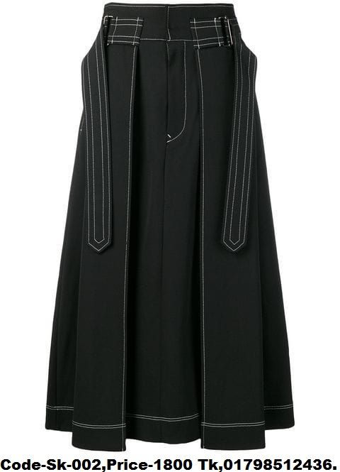 Black Stylish Skirt  For Women