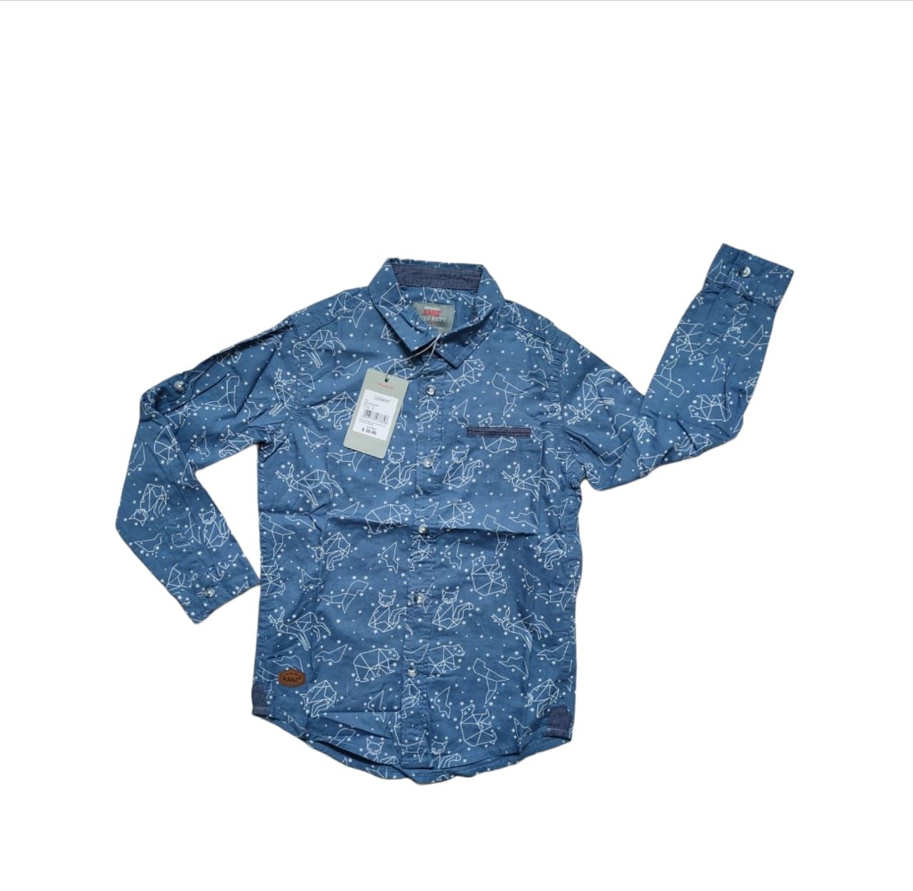 BOYS TO ADULT BOYS PRINTED COTTON SHIRT